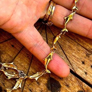 🌺14k Dolphin Gold Bracelet 🐬